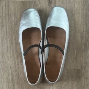Madewell Silver Women's Ballet Flats